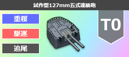 試作型127mm五式連装砲[T0]